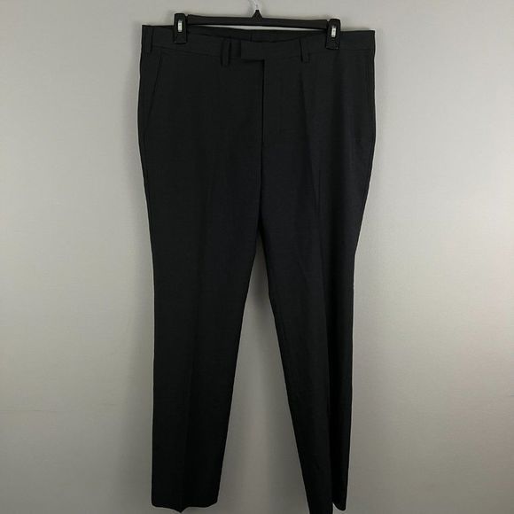 NWOT NORDSTROM Charcoal Grey Trim‎ Fit Dress Pants (38WX32L) - Picture 3 of 10